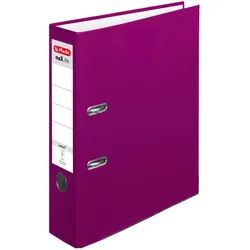 herlitz Ordner Rückenbreite 8 cm DIN A4 Kunststoff brombeer