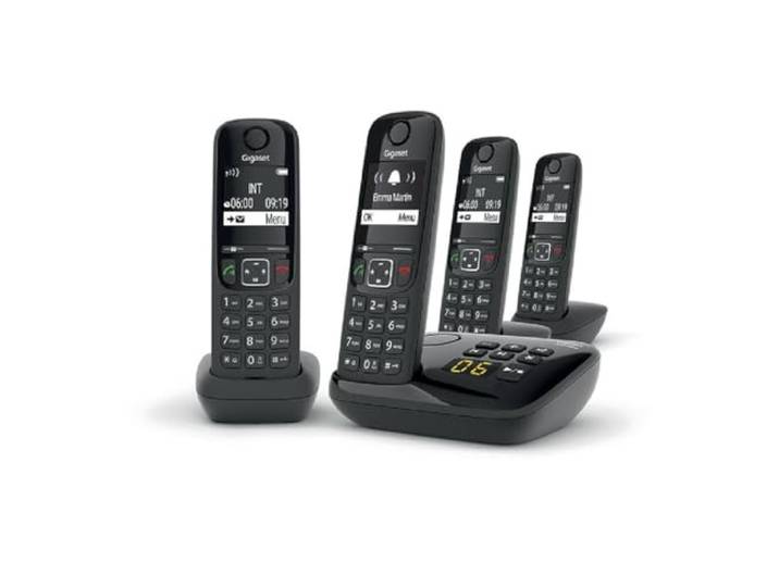 Telefono fisso GIGASET AS690 A Quattro Nero