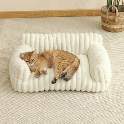 Uplifted Finds Striped Orthopedic Sofa Module white s