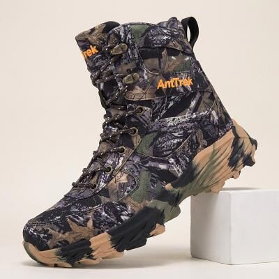 LightInthebox Men's Camouflage High Top Tactical Boots, Lace-Up Outdoor Combat Style for Hiking, Trekking, Camping and Adventure Wear