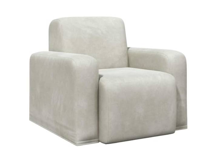 Tmriohed Samtsessel Polstersessel Creme 88x90x77 cm Fuer Wohnzimmer Gemuetlicher Einzelsessel mit breiten Armlehnen und edlem Samtbezug in Creme, ideal fuer Schlafzimmer und Lounge.