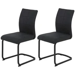 Tchibo - 2 Hela Stühle »Pia« - 42x59x89cm - anthrazit -