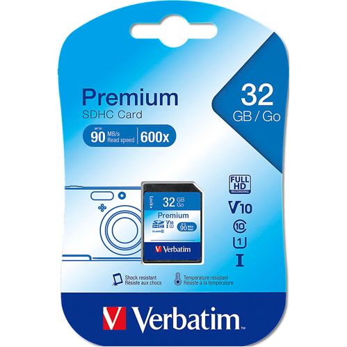Verbatim SDHC Karte 32GB Class 10 43963