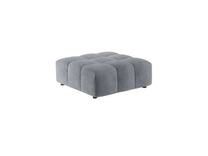 Design Sitzpouf „Luc“ Strukturstoff Grau CXL by Christian Lacroix
