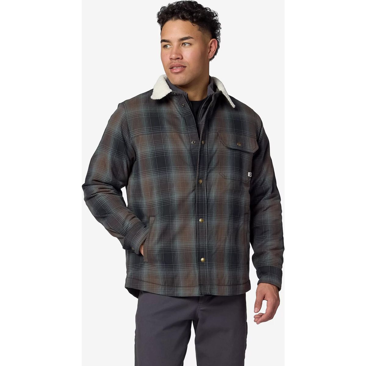 Marmot Hidden Peaks Shirt Jacket black cobblestone plaid (43045) M M17056-43045-M