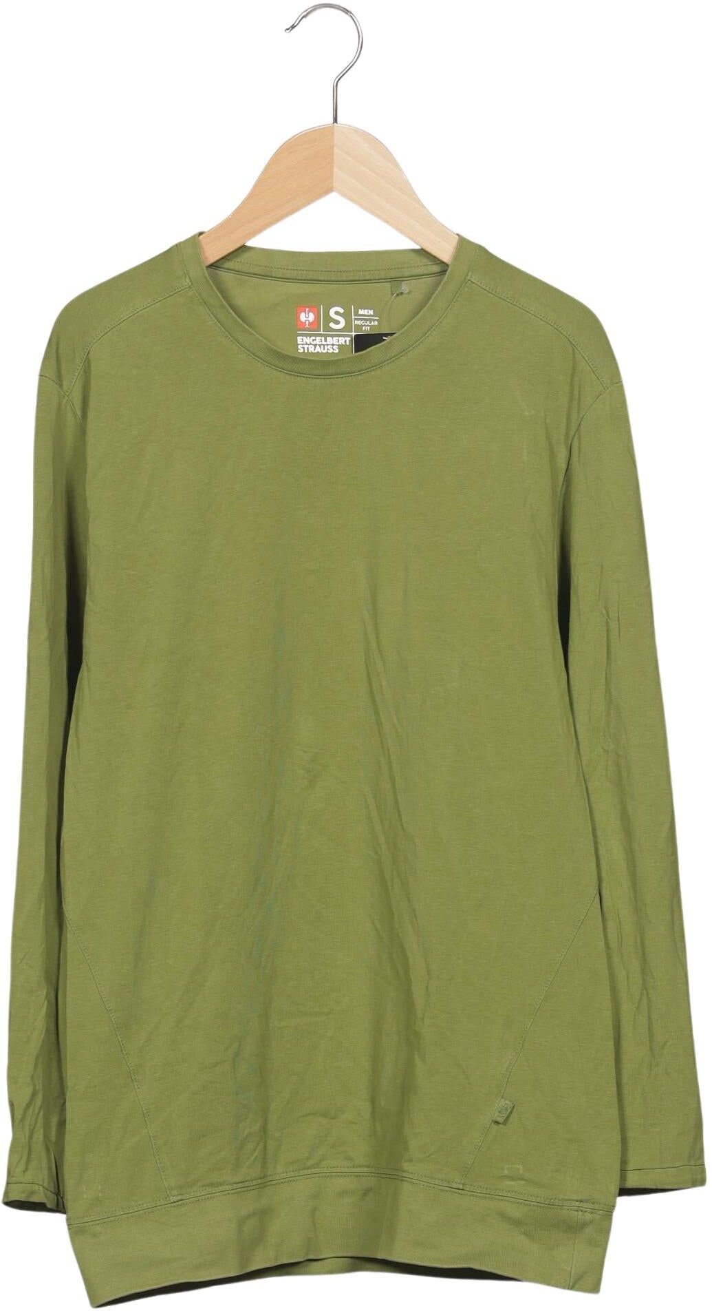 engelbert strauss Herren Langarmshirt, Grün, Gr. S, Baumwolle - Second Hand