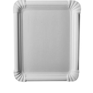Papstar Einwegteller 11071 pure, Pappe, weiß, 20 x 16,5cm, 250 Stück
