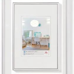 walther + design Lifestyle Kunststoff Bilderrahmen 013X018 SILBER