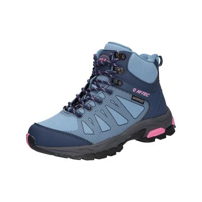 Wanderschuh HI-TEC "Raven Mid", Herren, Gr. 36, blau (blau, pink), Obermaterial: 100% sonstige Fasern AF., Schuhe Wanderschuh