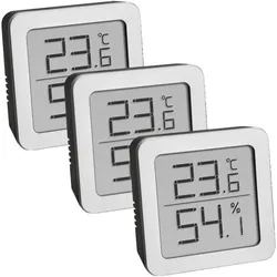 TFA Thermo-Hygrometer SET, Thermometer + Hygrometer, Silber