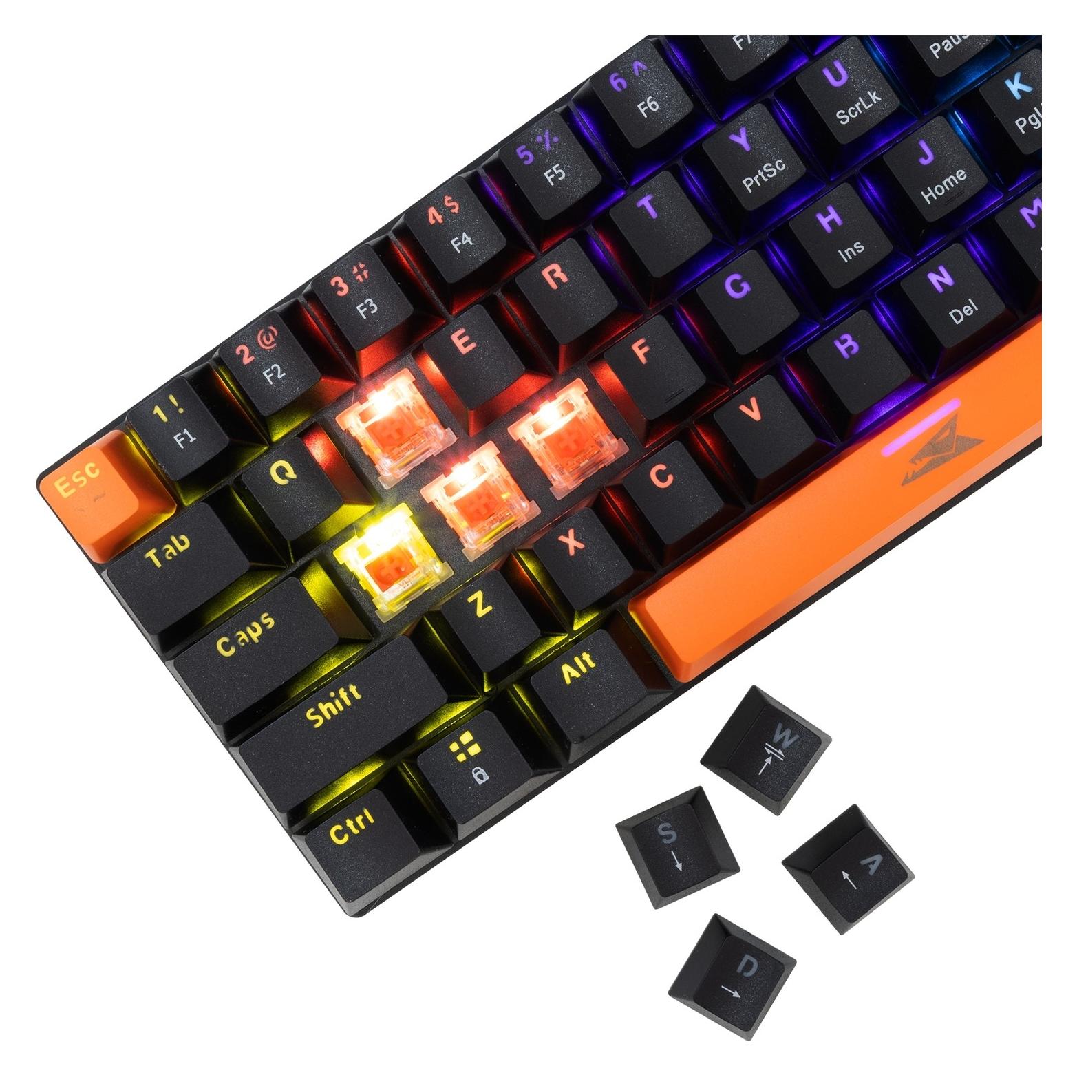 Baracuda Computer keyboard BGK-03111 Dolphin Black US Mechanical Red Switches (US, Kabelgebunden) (DOLPHIN-B-RED SW)