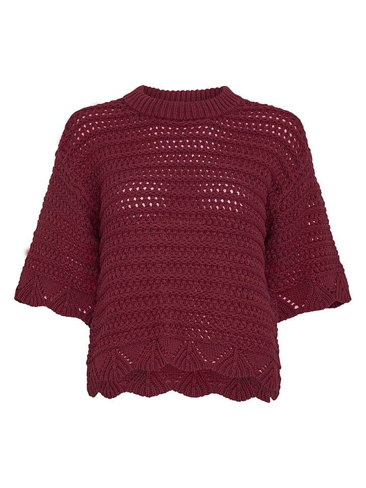 MOSS COPENHAGEN Pullover in Bordeaux - S/M