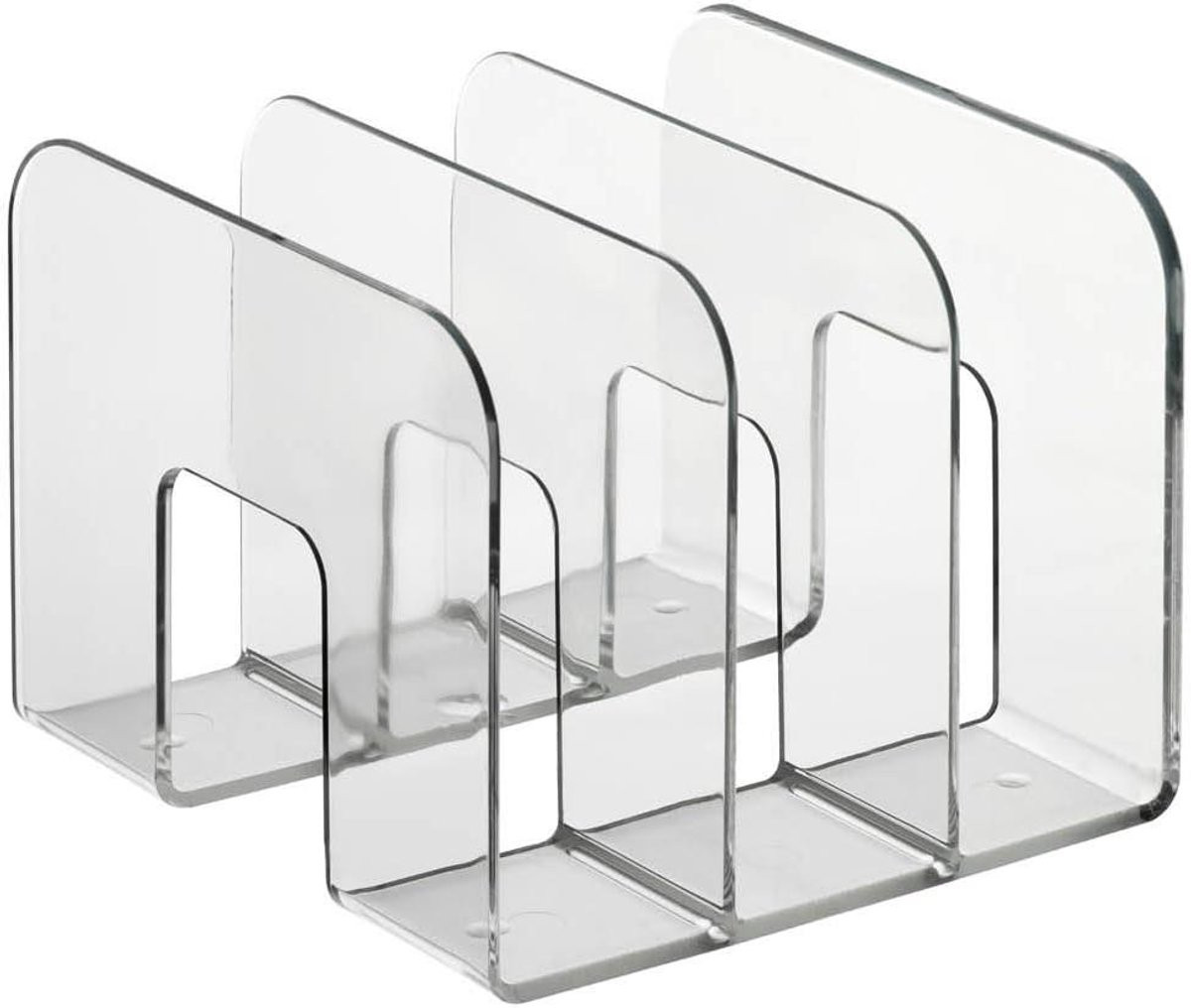 Transparante Tijdschriftenhouder voor Bureau Organisatie - 21,5 x 16,5 cm