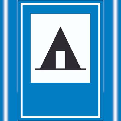 HB-Druck Zeltplatz Aufkleber A2 (420x594mm)