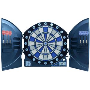 Best-Sporting Dartscheibe Cambridge Kabinett, elektronisch, 1 - 8 Spieler, aus Kunststoff, mit 6 Pfeilen, für Softdarts
