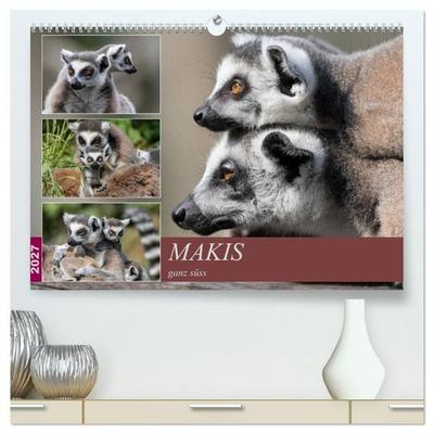 Makis ganz süss (hochwertiger Premium Wandkalender 2027 DIN A2 quer), Kunstdruck in Hochglanz