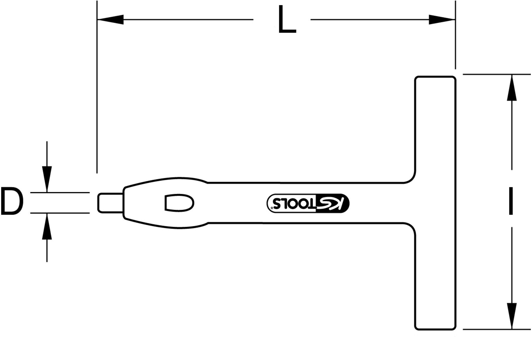 KS Tools Isoliertes Locheisen, 100mm (117.1649)