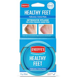 OKeeffes Fußcreme Healthy Feet, feuchtigkeitsspendend, für extrem trockene Haut, mit Glycerin, parfümfrei, 91 g