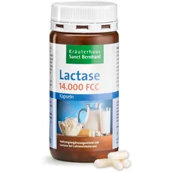 Lactase-Kapseln 14.000 FCC-Einheiten 150 Kapseln - 58 g