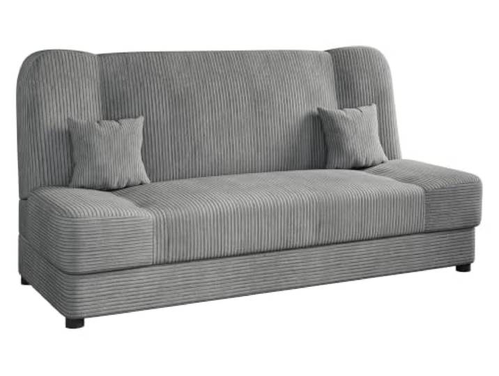 Mirjan24 Schlafsofa Jonas Cord, Sofa mit Bettkasten und Schlaffunktion, Bettsofa, Dauerschläfer-Sofa, Schlafcouch, Materialmix, Couch vom Hersteller, Wohnlandschaft (Poso 110)
