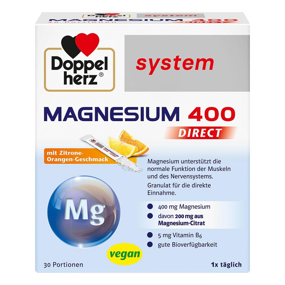 Queisser Pharma GmbH & Co. KG Doppelherz Magnesium 400 Direct system Pellets 13590078