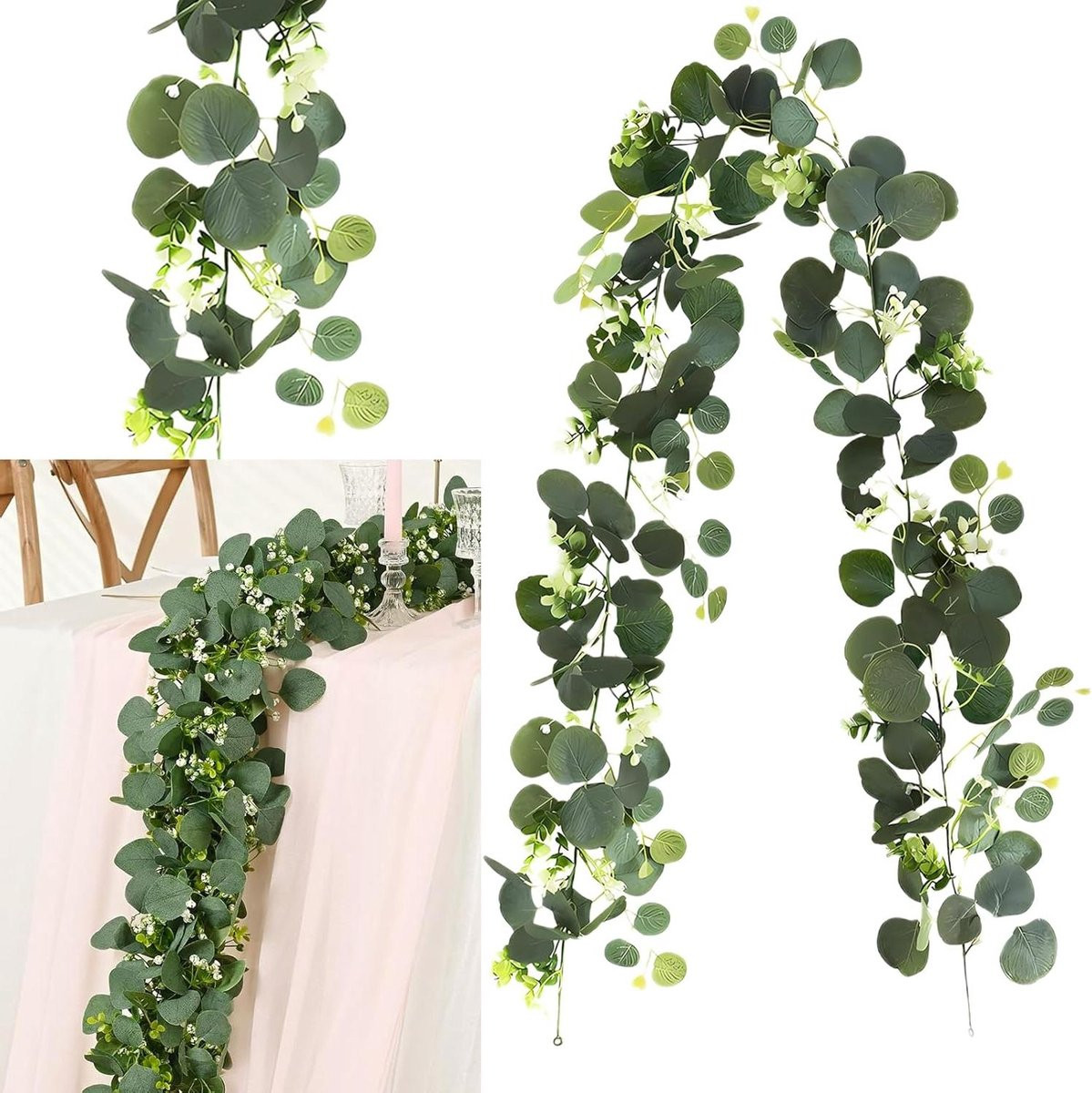 Kunstmatige Klimopslinger Groen - Realistische Hangende Decoratieve Rank - 180 cm