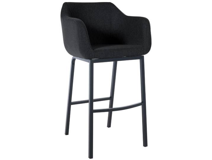 CLP Barhocker Filz anthrazit, Anthrazit, Metall, 58x108x56 cm, Esszimmer, Barmöbel, Barhocker