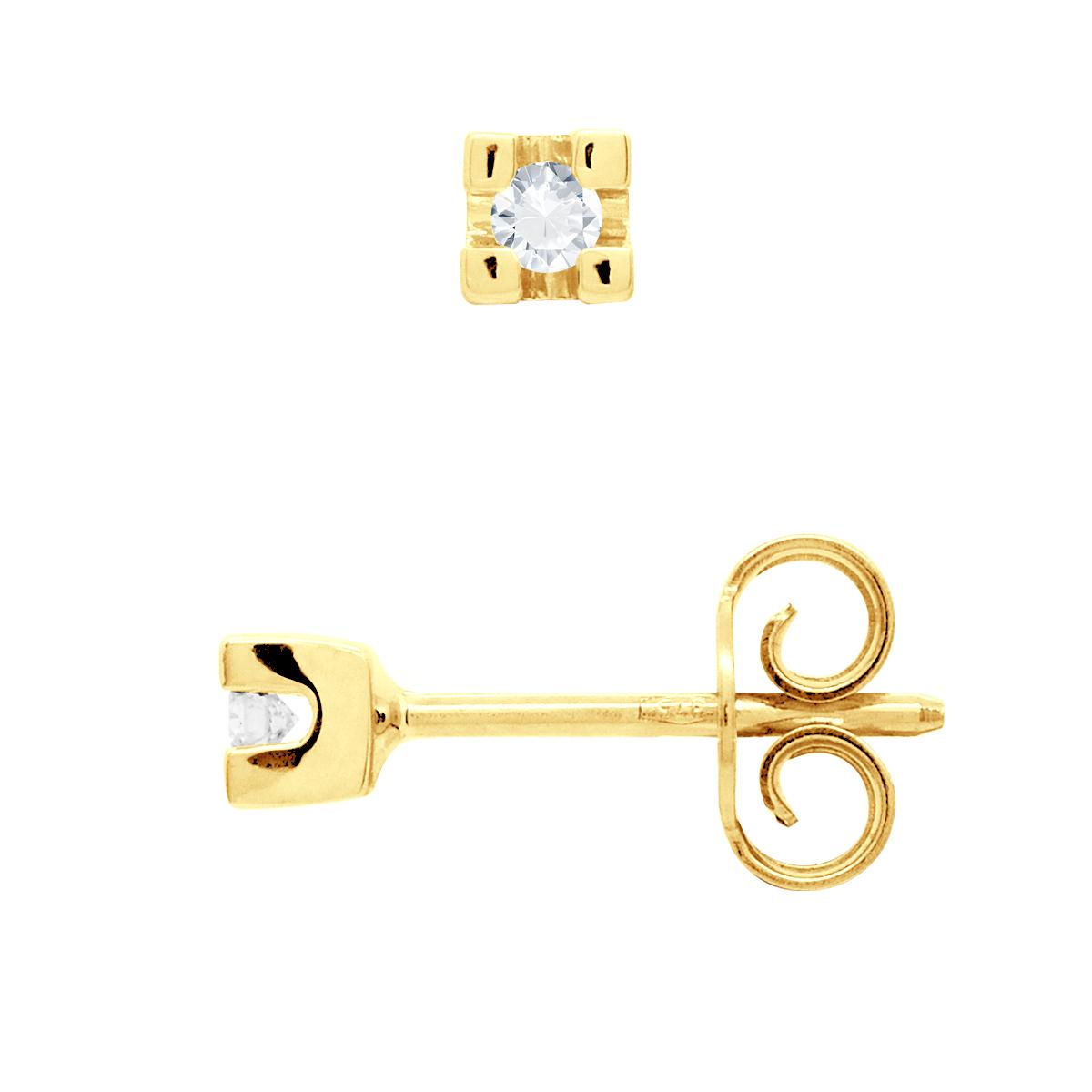 DIADEMA - Ohrringe - Diamanten- Gelbgold
