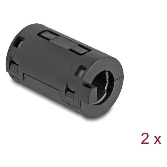 Delock Ferritkern / Ferritring für Rundkabel 11 mm 2 Stück s (80947)