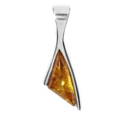Kettenanhänger OSTSEE-SCHMUCK "- Reia - Silber 925/000 - Bernstein" Gr. 28, silber (silber 925, silberfarben, weiß), Schmuckanhänger, Damen, Silber 925 (Sterlingsilber), Kettenanhänger