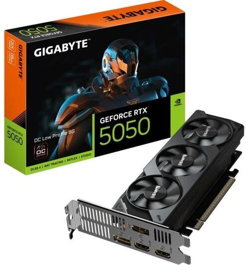 GIGABYTE GeForce RTX 5050 8 GB GDDR6 Low Profile OC Graphics Card