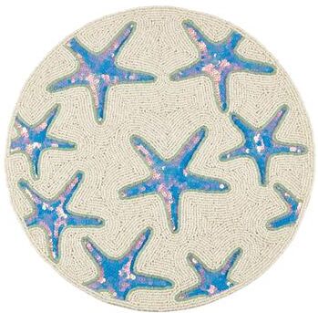 Saro Lifestyle Ocean Glow Starfish Placemat (Set of 4)