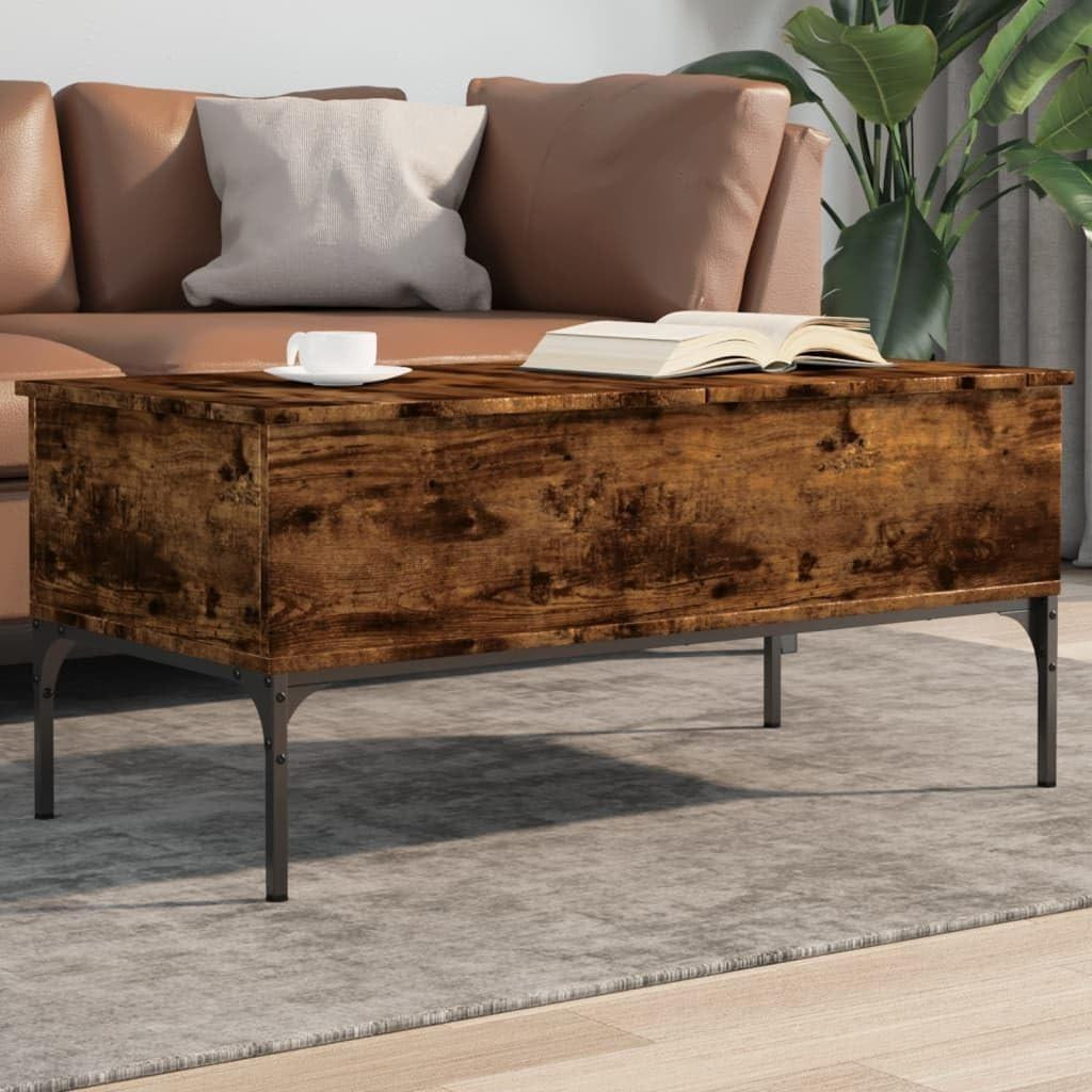 Elegante salontafel van hout en metaal