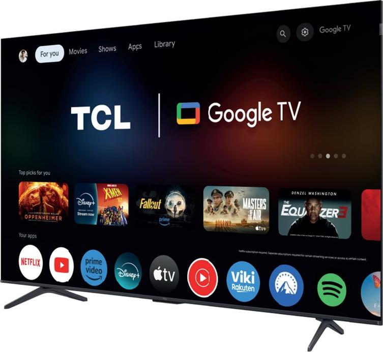 TCL 75T8C, 190,5 cm (75"), 3840 x 2160 Pixel, QLED, Smart-TV, WLAN, Metallisch