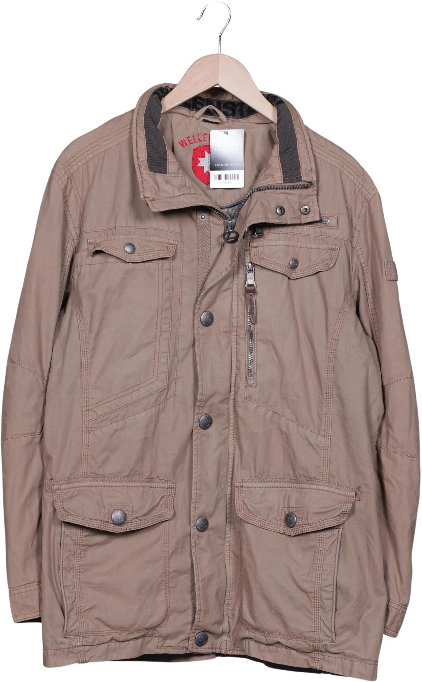 Wellensteyn Herren Jacke, Beige, Gr. XL, Baumwolle / Synthetik - Second Hand