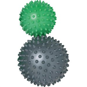 Schildkröt-Fitness Igelball Noppenball Set, Ø 9 & 7 cm, grün, anthrazit