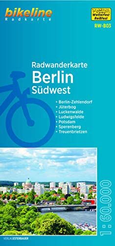 Esterbauer Verlag - Radwanderkarte Berlin Südwest (RW-B03): Berlin-Zehlendorf – Jüterbog – Luckenwalde – Ludwigsfelde – Potsdam – Treuenbrietzen, 1:60.000, ... mit UTM-Netz (bikeline Radwanderkarte) - Preis vom 09.10.2026 07:28:09 h
