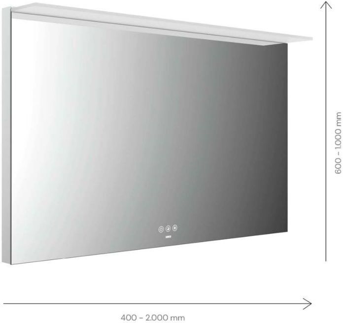 Emco Mi 200+ LED-Lichtspiegel 102040006000300 400 x 600 mm, mit Acryl-Lichtsegel
