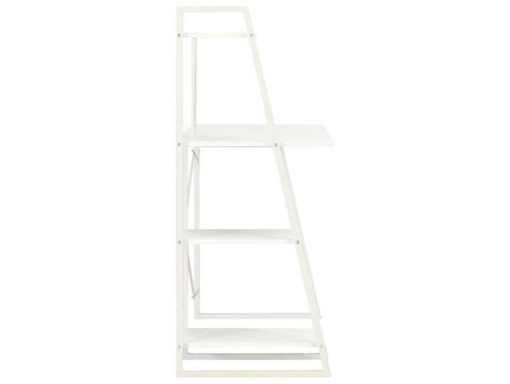 Bureau Informatique - CLOUD - avec étagère Blanc 102x50x117 cm - LL49594