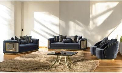 Furnia Divinia 4 Pieces Living Room Sets 2 Sofa 2 Chair