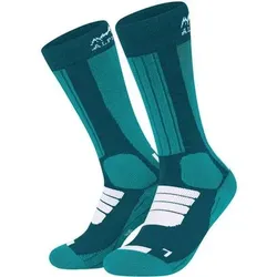 ALPENWERT SKI Socken, Größe 35-38 in Blau Blau