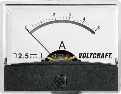 Voltcraft AM-60X46/5A/DC Inbouwmeetinstrument met roterende spoel, 5A