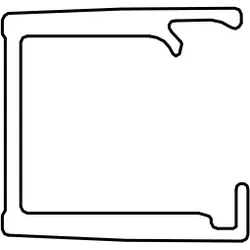 HSK Ersatzteile Wandanschlussprofil ohne Klemmdichtprofil und Silikondichtschnur, E100242-8-90 E100242-8-90