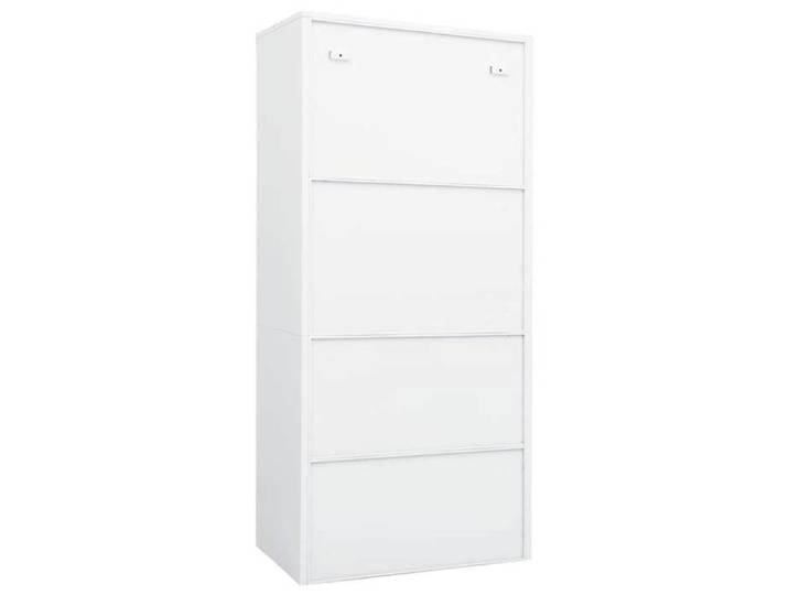 Blanc Armoire de chambre Garde-robe MODERNE-DESGIN Blanc 80x50x180 cm Acier N1692