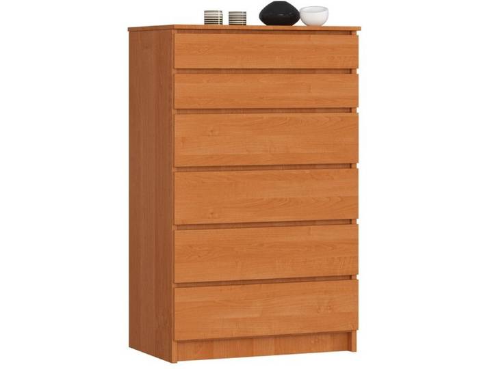 Commode AKORD K60 Aulne 60 cm 6 tiroirs façade Aulne 60x40x130 cm