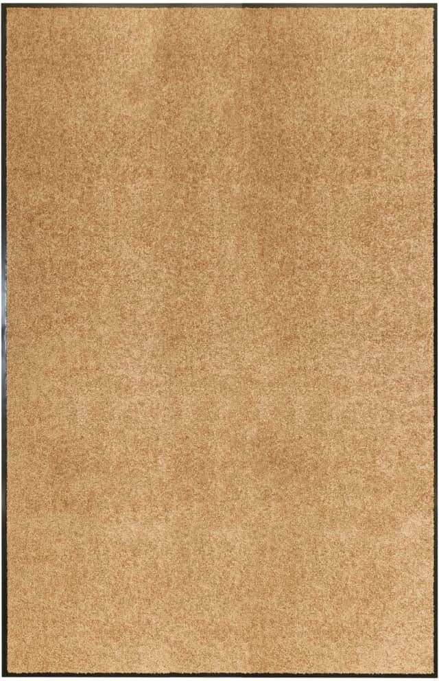 Ebern Designs Deirore Non-Slip Solid Color Doormat Cream 0.9cm H x 180cm W x 120cm L