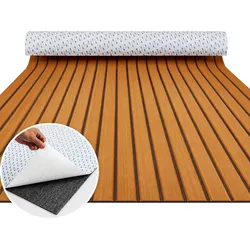 VEVOR Bootsbodenbelag, EVA-Schaum-Bootsdeck 2400 x 1160 x 6 mm, rutschfester selbstklebender Bodenbelag, 27840 cm2 großer Marineteppich für Boote, Yachten, Pontons, Kajakdecks