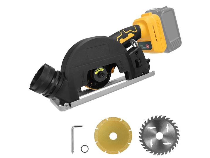 Scie circulaire électrique sans balais 1000W, pour batterie DeWalt 20V, Mini meuleuse d'angle à 3 vitesses, bois, plastique, coupe du métal (sans batterie)