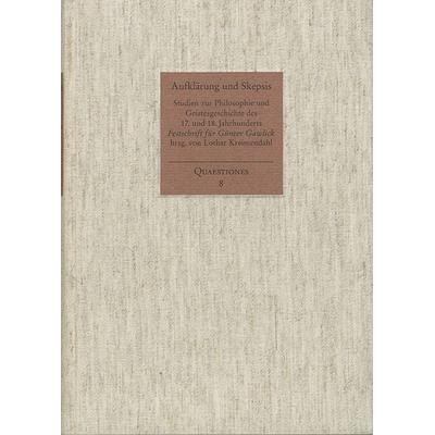 Aufklärung und Skepsis, Gebundene Ausgabe von , Frommann-holzboog, 978-3-7728-1704-5