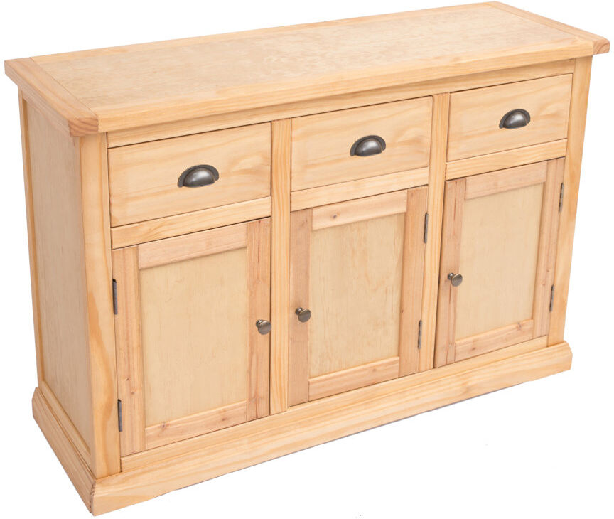 Natur Pur Duffy 120cm Sideboard Light Brown 80cm H X 120cm W X 40cm D